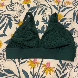 Lacy green bralette